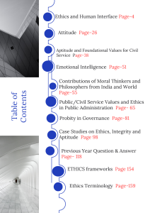 Blue and White Modern Contents Document